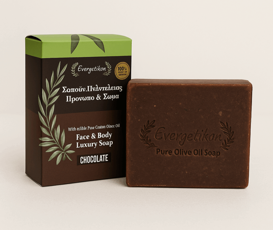 handgemaakte olijfzeep chocolade