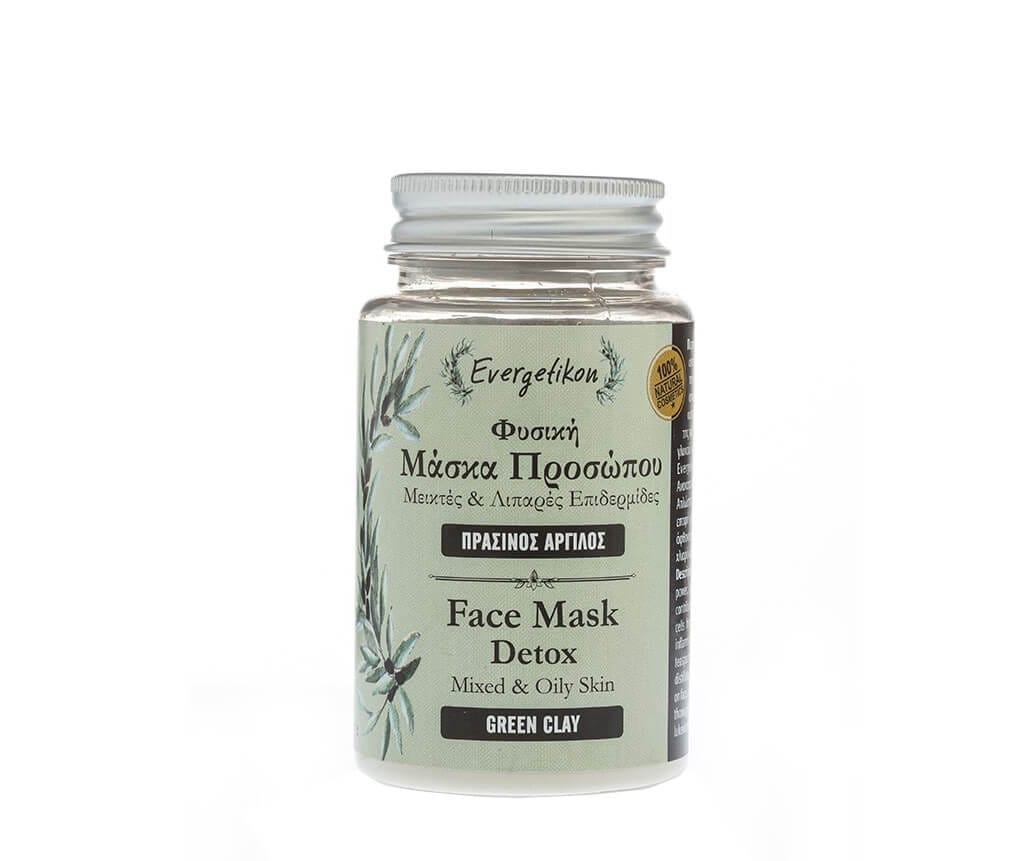 maschera viso all'argilla verde