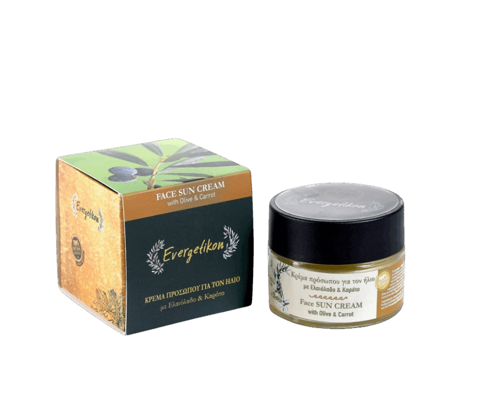 protección solar natural crema facial evergetikon